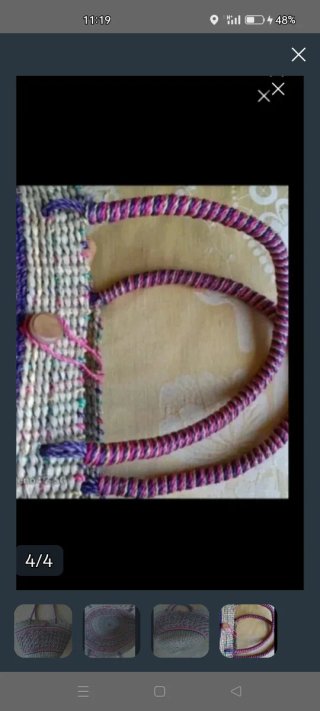 Bolso de rafia/ paseo / playa.