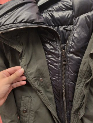 Piumino Diuvetica verde militare
