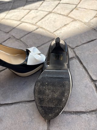 Zapatos de tacón plataforma lazo