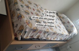 Cómoda 4 cajones madera y DM
