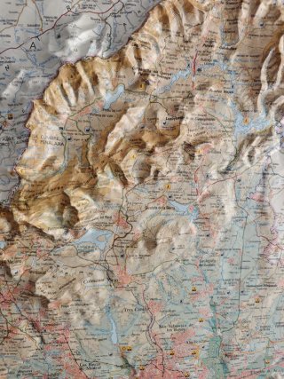 Mapa relieve Comunidad de Madrid