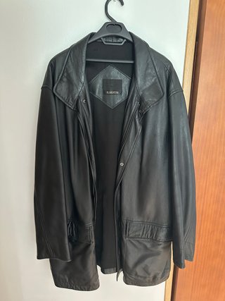 Chaquetón de cuero Florentino Negro
