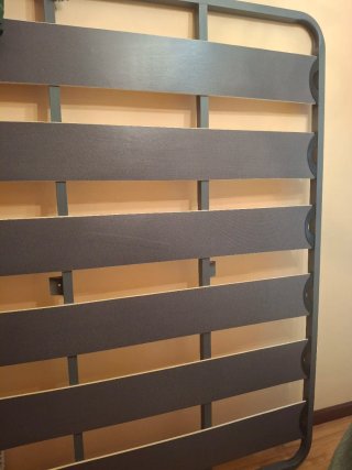 Somier 150cm metálico y madera
