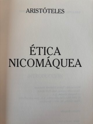 Aristóteles – Ética Nicomáquea