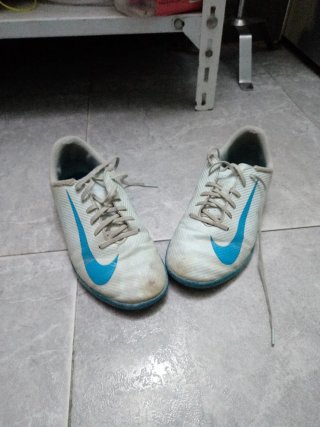 Zapatillas Nike Mercurial Azul y Blanco