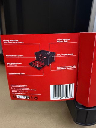 Milwaukee PACKOUT Cassettiera 4 cassetti