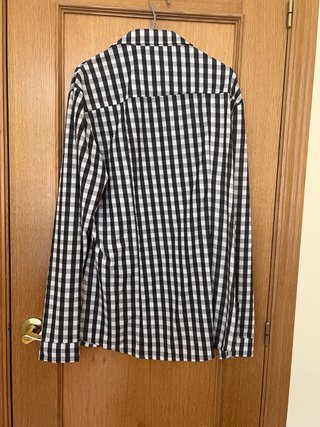 Camisa Sepiia cuadros blanco y negro
