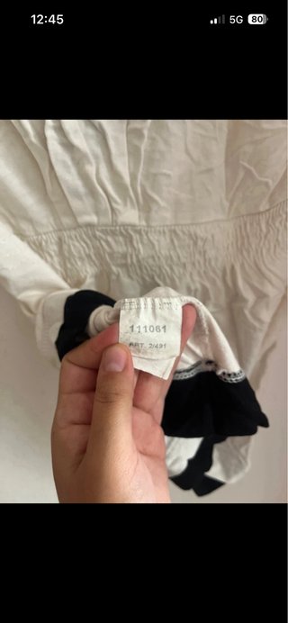 Canotta Artigli V-neck White & Black