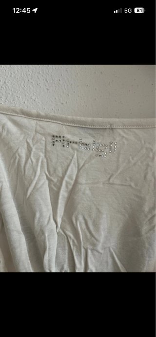 Canotta Artigli V-neck White & Black