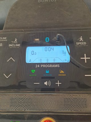Cinta de correr Domyos negra