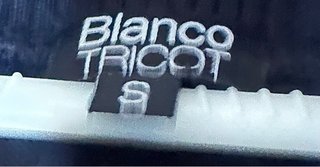 Vestido Blanco tricot cuadros cuello alto talla S