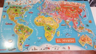Puzzle educativo El Mundo para niños