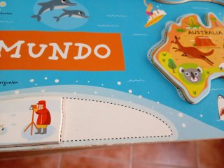 Puzzle educativo El Mundo para niños