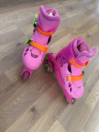 Patines rosas ajustables para niños
