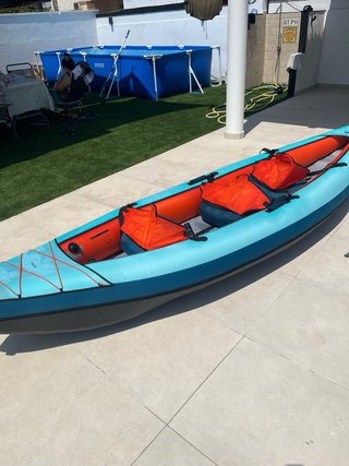 Kayak hinchable 3 personas + remos