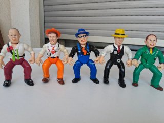 Lote 5 Figuras Dick Tracy Años 90 Playmates