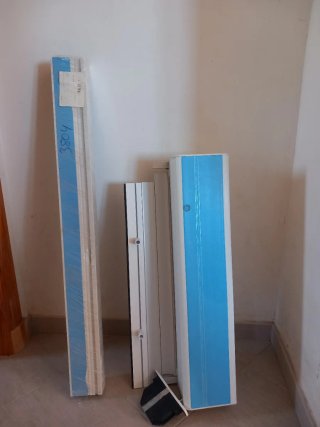 Persiana enrollable blanca nueva