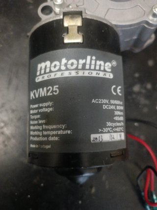 Motorline KVM25 Motorreductor DC 24V 80W