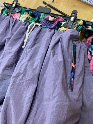 Tuta donna Vintage anni 2000 viola a fiori IT 42