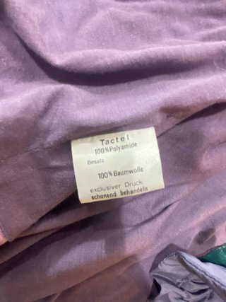 Tuta donna Vintage anni 2000 viola a fiori IT 42