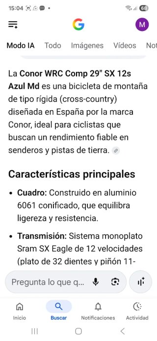 Bicicleta conor VRC Comp Montaña