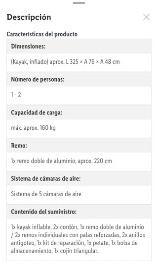 Kayak hinchable azul y gris