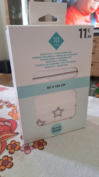 A ESTRENAR Juego sábanas cuna 60x120cm estrellas