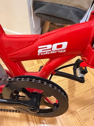 Bicicleta plegable F-Park roja 20