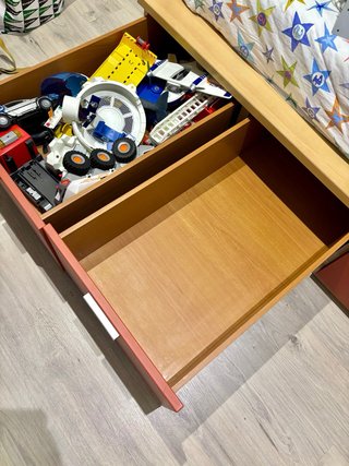 Estructura cama madera con 4 cajones