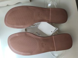 Sandalias Zara Talla 39 Brillantes Transparentes