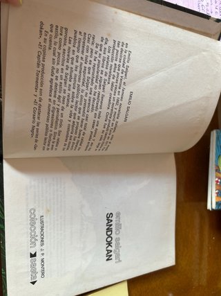 Libro Vintage Sandokán (1976) - Emilio Salgari