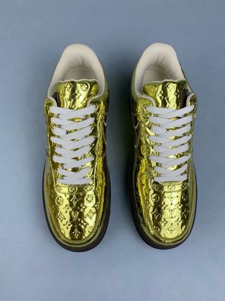 Air Force 1 X Louis Vuitton Doradas Talla