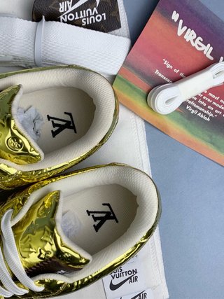 Air Force 1 X Louis Vuitton Doradas Talla