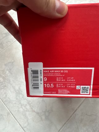 Nike Air Max 95 OG Talla 42.5 Nuevas