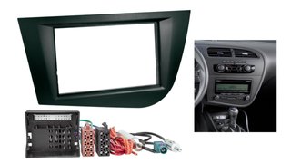 Kit Marco Radio 1DIN Seat Leon Gris/Negro