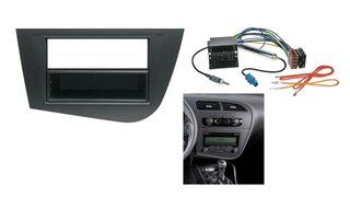 Kit Marco Radio 1DIN Seat Leon Gris/Negro