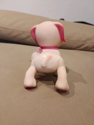 Peluche Perro Petuco Rosa con patas flexibles
