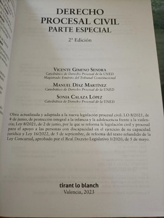 Derecho procesal civil Parte especial