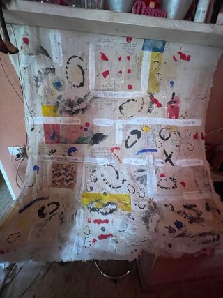 Obra de arte abstracto contemporáneo original