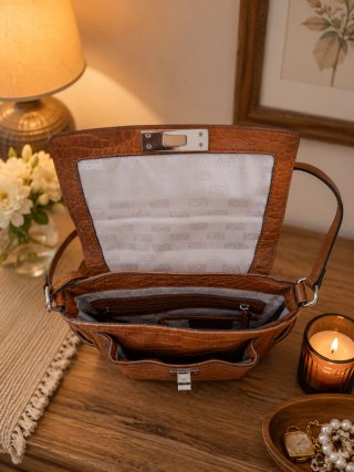 Bolso con correa ajustable y asa