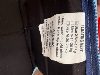 Chaleco piscina pirata talla XS