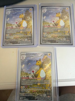 3x Ampharos Pokémon TCG Carta