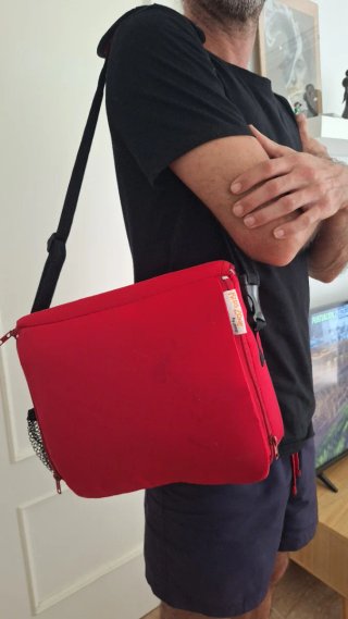 Trona portátil Jane con diseño de león