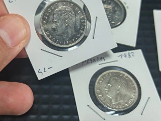 Lote monedas: Francia, España, Bélgica, Holanda