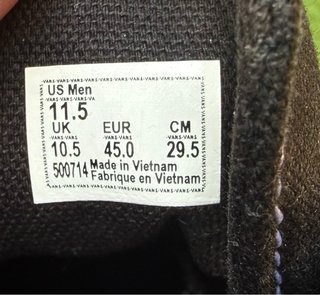 Zapatillas Vans Negras Talla 45