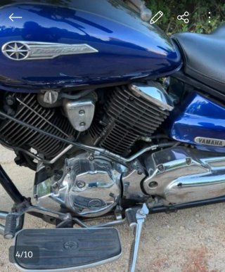 YAMAHA Cruiser Negra y Azul