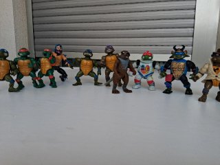 Lote 10 Figuras Tortugas Ninja Años 80