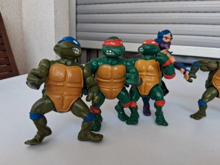 Lote 10 Figuras Tortugas Ninja Años 80