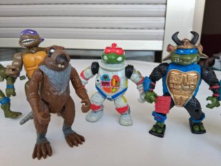 Lote 10 Figuras Tortugas Ninja Años 80