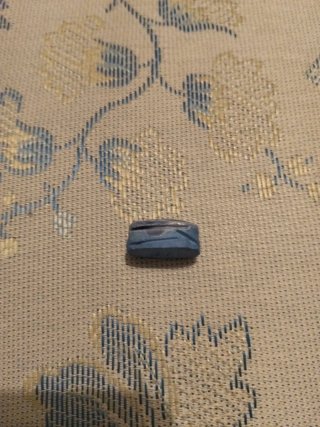 Scarabeo Egizio Blu con fori per collana